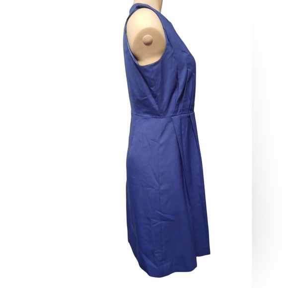 J. Crew Vibrant Blue Mini Dress with planks - Picture 8 of 10